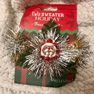Ugly Sweater Holiday Tinsel Bracelet